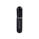 Portable Mini Aluminum Refillable Perfume Bottle Spray Empty Cosmetic Containers Atomizer, Capacity:5ml(Black)