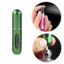 Portable Mini Aluminum Refillable Perfume Bottle Spray Empty Cosmetic Containers Atomizer, Capacity:5ml(Green)