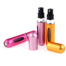 Portable Mini Aluminum Refillable Perfume Bottle Spray Empty Cosmetic Containers Atomizer, Capacity:5ml(Bright Pink)