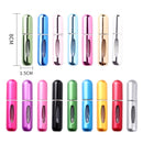 Portable Mini Aluminum Refillable Perfume Bottle Spray Empty Cosmetic Containers Atomizer, Capacity:5ml(Bright Pink)