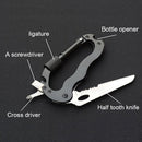 External Multi-function Carabiner D-type Hanging Keychain