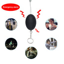Self Defense Keychain Personal Alarm Emergency Siren Song Survival Whistle Device(Yellow)