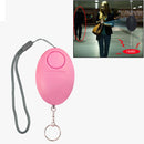 Self Defense Keychain Personal Alarm Emergency Siren Song Survival Whistle Device(Pink)