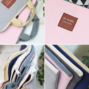 Canvas A4 File Folder Document Bag Business Briefcase Paper Storage Organizer Bag Stationery School Office Supplies(Pink)