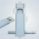 Portable Mini Dispensing Pill Box to Store Pill Sealed Box(Ivory White)