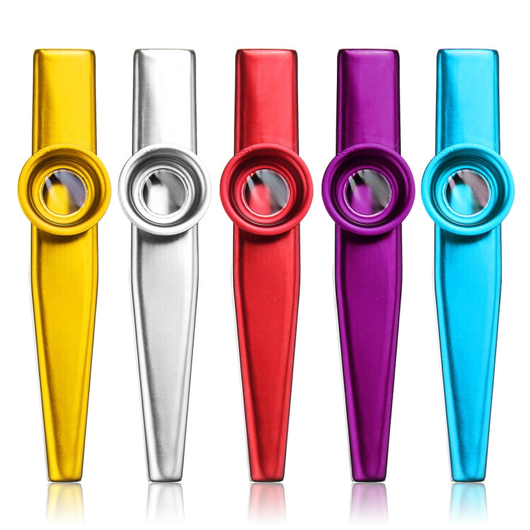 10 PCS Metal Kazoo Children Accompaniment Instrument(Gold)