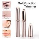 Push Button Electric Eyebrow Trimmer Automatic Hair Removal Device(Rose Gold)