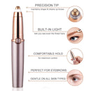 Push Button Electric Eyebrow Trimmer Automatic Hair Removal Device(Pearl White)