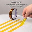 High Temperature Heat Resistant Tape Thermal Insulation Tape Polyimide Adhesive Insulating Adhesive 3D Printing Board Protection Tape(5mm)