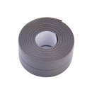 Durable PVC Material Waterproof Mold Proof Adhesive Tape Kitchen Bathroom Wall Sealing Tape, Width:2.2cm x 3.2m(Grey)