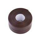 Durable PVC Material Waterproof Mold Proof Adhesive Tape Kitchen Bathroom Wall Sealing Tape, Width:2.2cm x 3.2m(Brown)
