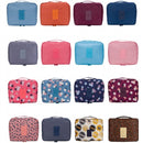 2 PCS Waterproof Make Up Bag Travel Organizer for Toiletries Kit(Rose Red)