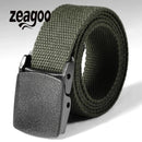 3Pcs Waist Adjustable Outdoor Belt Military Nylon Belt Men Army Style Belt(Army Green)
