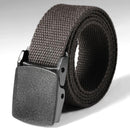 3Pcs Waist Adjustable Outdoor Belt Military Nylon Belt Men Army Style Belt(Coffee)