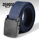 3Pcs Waist Adjustable Outdoor Belt Military Nylon Belt Men Army Style Belt(Dark Blue)