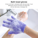 5 PCS Shower Bath Gloves Exfoliating Spa Massage Scrub Body Glove(Orange)