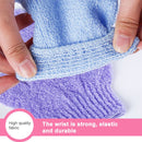 5 PCS Shower Bath Gloves Exfoliating Spa Massage Scrub Body Glove(Orange)