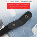 Buckle-free Elastic Force PU Leather Waistband, Length: 110cm(Blue)