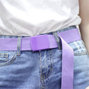 Unisex Smooth Buckle Canvas Woven Belt, Size:130 x 3.8cm(Green)