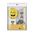 4 PCS/Set Cartoon Smiley Dishwashing Sponge Wipe Kitchen Double-sided Scouring Pad, Style:Acupuncture Rub
