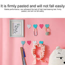 10 PCS Love Heart Hook Stainless Steel Heart Shaped Room Decoration Hook(White)