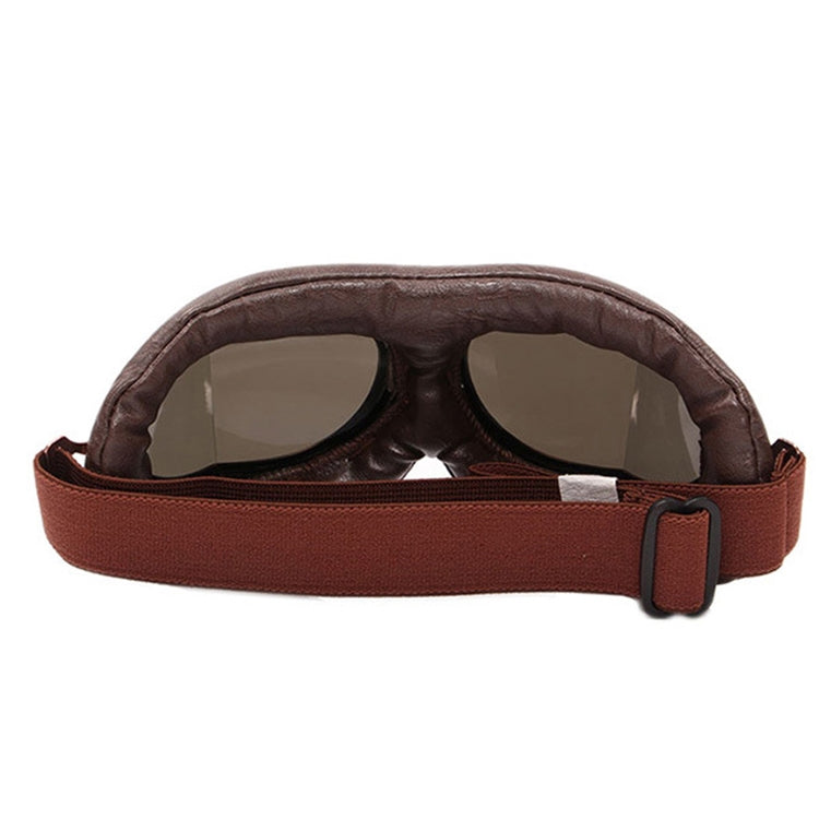 Protective Glasses Dustproof Anti-wind / Sand Riding Motorcycle Goggles Industrial Goggles(Brown Lens)