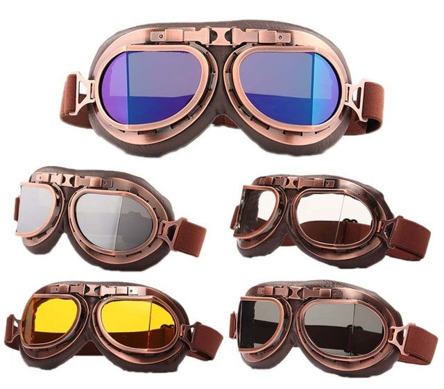 Protective Glasses Dustproof Anti-wind / Sand Riding Motorcycle Goggles Industrial Goggles(Brown Lens)