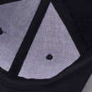 Unisex Casual Solid Color Adjustable Baseball Caps with Ring(Black)