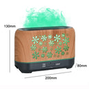 Home Colorful Simulation Flame Incense Smoked Lamp Humidifier, Model:Remote Control(US Plug)