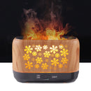 Home Colorful Simulation Flame Incense Smoked Lamp Humidifier, Model:Remote Control(US Plug)