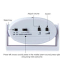 Wireless Intelligent Doorbell Infrared Motion Sensor Voice Prompter Warning Door Bell Alarm(Black)