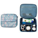 Large Capacity Portable Lady Waterproof Padded Travel Cosmetic Bag Beautician Storage Bags Women Makeup Bag(Style B Pink Stripe)