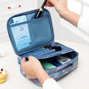 Large Capacity Portable Lady Waterproof Padded Travel Cosmetic Bag Beautician Storage Bags Women Makeup Bag(Style A Flamingo)