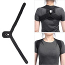 Adjustable Upper Back Shoulder Support Posture Corrector Adult Corset Spine Brace Back Belt, Size:S(Black)