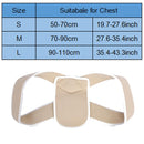 Adjustable Upper Back Shoulder Support Posture Corrector Adult Corset Spine Brace Back Belt, Size:S(Black)