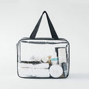 Transparent PVC Bags Travel Organizer Clear Makeup Bag Pouch Wash Bags(L)
