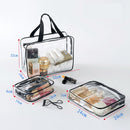 Transparent PVC Bags Travel Organizer Clear Makeup Bag Pouch Wash Bags(L)