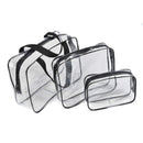 Transparent PVC Bags Travel Organizer Clear Makeup Bag Pouch Wash Bags(M)