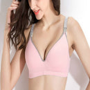 Breastfeeding Bras Maternity Nursing Bra for Feeding Nursing Underwear Clothes for pregnant women, Bands Size:75C 34C(Pink)