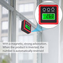 3 Button Mini Precision Magnetic Digital Tilt Box / Tilt Meter / Inclinometer(Red)