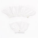 Spring and Autumn Ladies Double Fake Sleeve Lace Hollow Hook Flower Cuff Decoration Accessories(White Lace)
