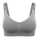 Thin Section Pregnant Women Without Rims Detachable Nursing Underwear, Size:S(Gray)