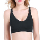 Thin Section Pregnant Women Without Rims Detachable Nursing Underwear, Size:M(Black)