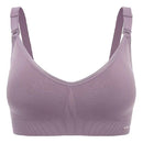 Thin Section Pregnant Women Without Rims Detachable Nursing Underwear, Size:M(Bean Paste)