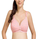Nursing Bra Before Opening Buckle Thin Cotton Section without Steel Ring Pregnant Women Peace of Mind Sleep Underwear, Size:95B(Red)