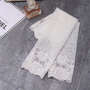 Ladies Spring and Summer Thin Lace Cuffs Cover Ccars Sunscreen Fake Sleeves, A Pair, Size:One Size(White)