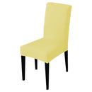 Modern Plain Color Chair Cover Spandex Stretch Elastic Wedding Banquet Chair Covers Dining Seat Cover Pastoral Hotel Cover, Specification:Universal Size(Yellow)