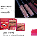 Lip Gloss Nude Matte Liquid Lipstick Waterproof Long Lasting Moisturizing Lip Makeup Cosmetics(01)
