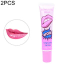2 PCS Easy Peel Off Long Lasting Lip Gloss Waterproof Matte Lipstick Women Cosmetic(Lovely peach)