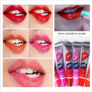 2 PCS Easy Peel Off Long Lasting Lip Gloss Waterproof Matte Lipstick Women Cosmetic(Lovely peach)